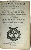 COMENIUS, JAN AMOS. Janua Linguarum Trilinguis.  1662